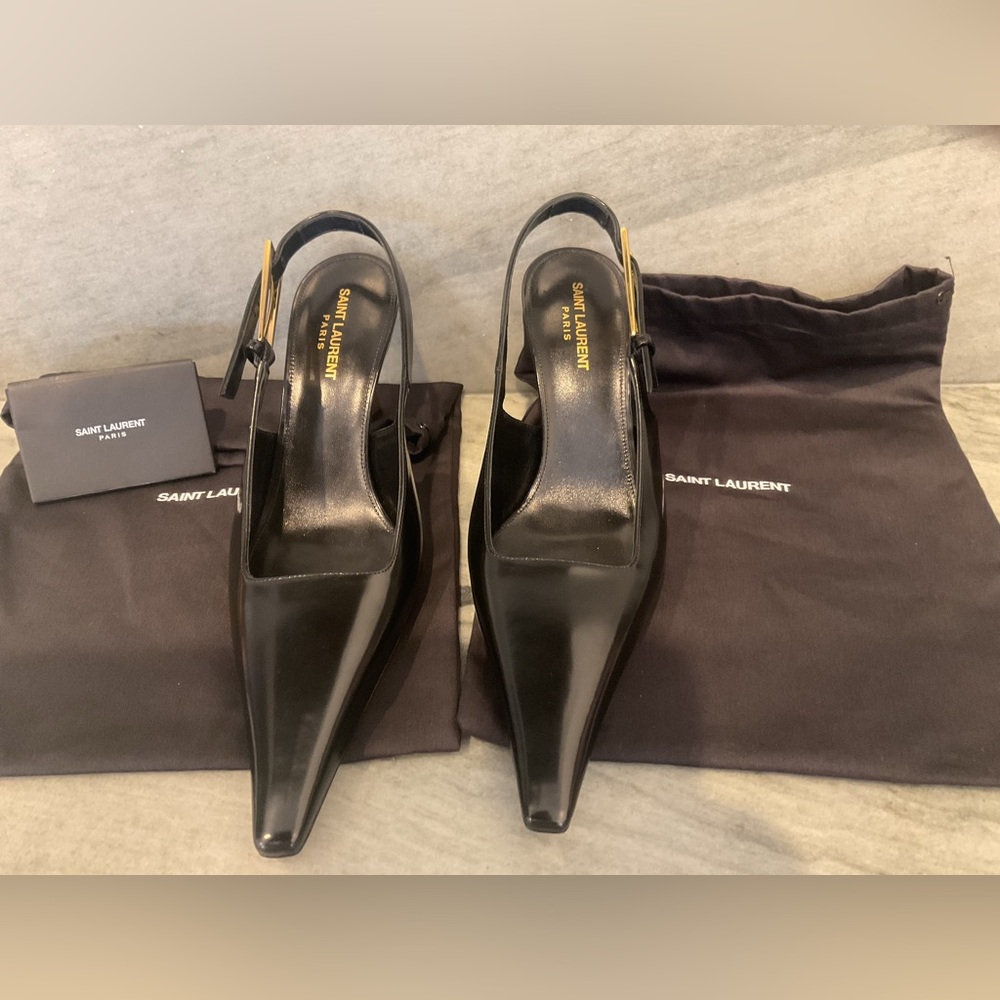 Saint Laurent Slingback Pumps NIB - Picture 3 of 16